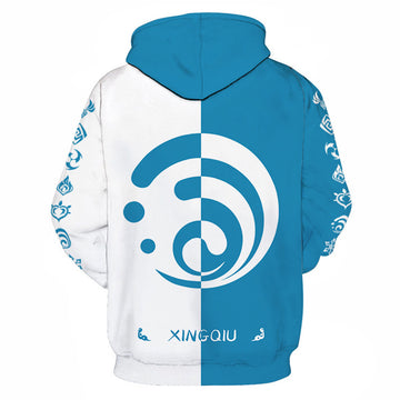 Juego Genshin Impact Sudadera Cosplay Halloween Disfraz Carnaval Traje 3D Impreso